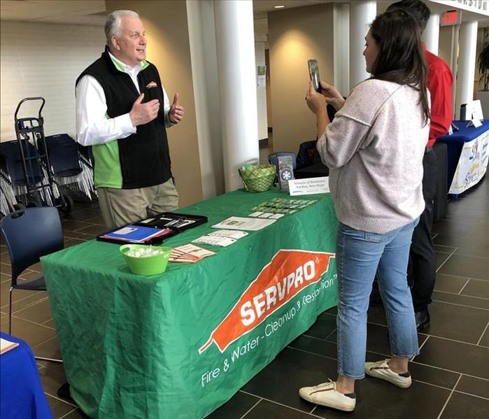 Our Business Development Executive, Bill Wise, teaching local community members all about SERVPRO.